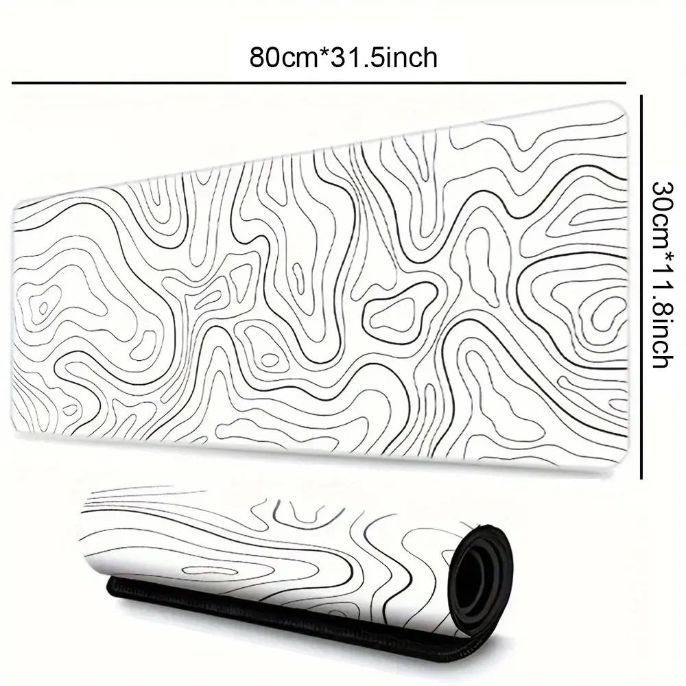 Tapis De Souris Noir & Blanc - ModuloDesk