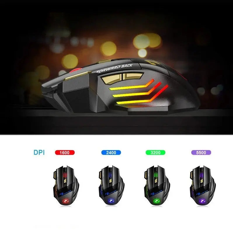 Souris Sans Fil Gamer Noir ModuloDesk