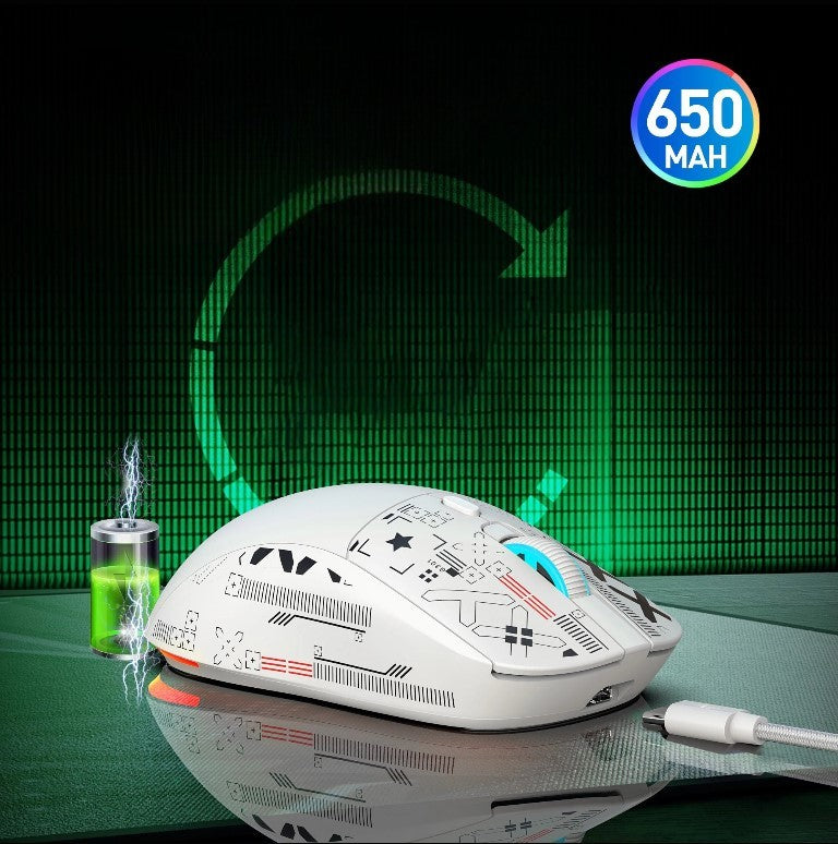 Souris Sans Fil Gamer Blanche ModuloDesk