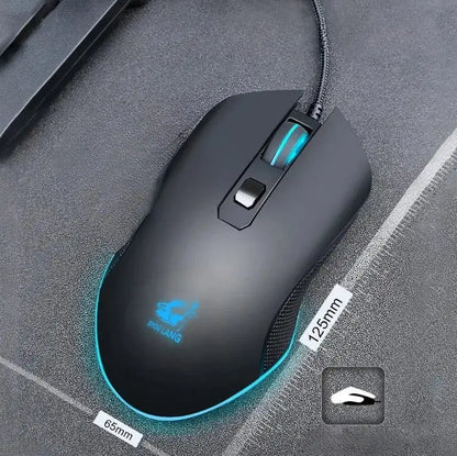 Souris Filaire Noir Mat ModuloDesk