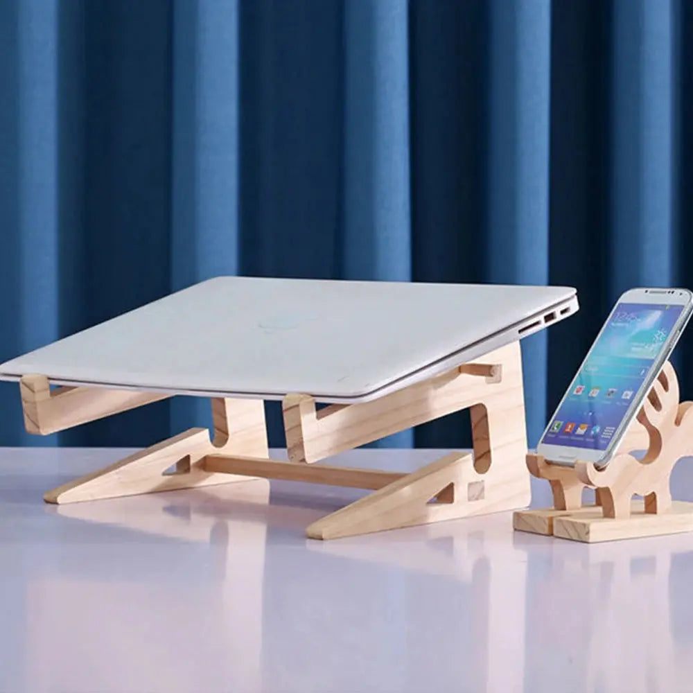 Support Ordinateur Portable Bois - ModuloDesk