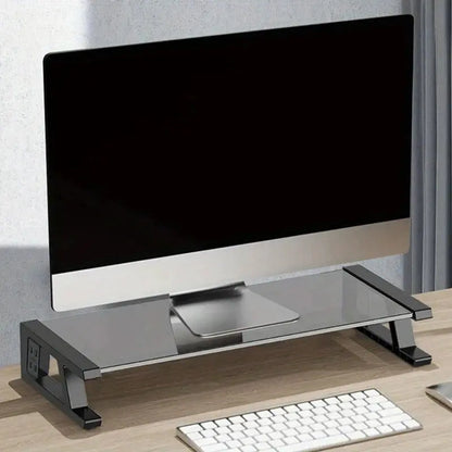 Support Ecran En Verre - ModuloDesk