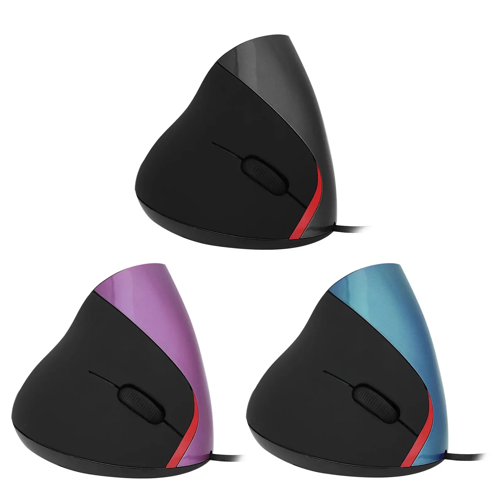 Souris Verticale Filaire Noir ModuloDesk