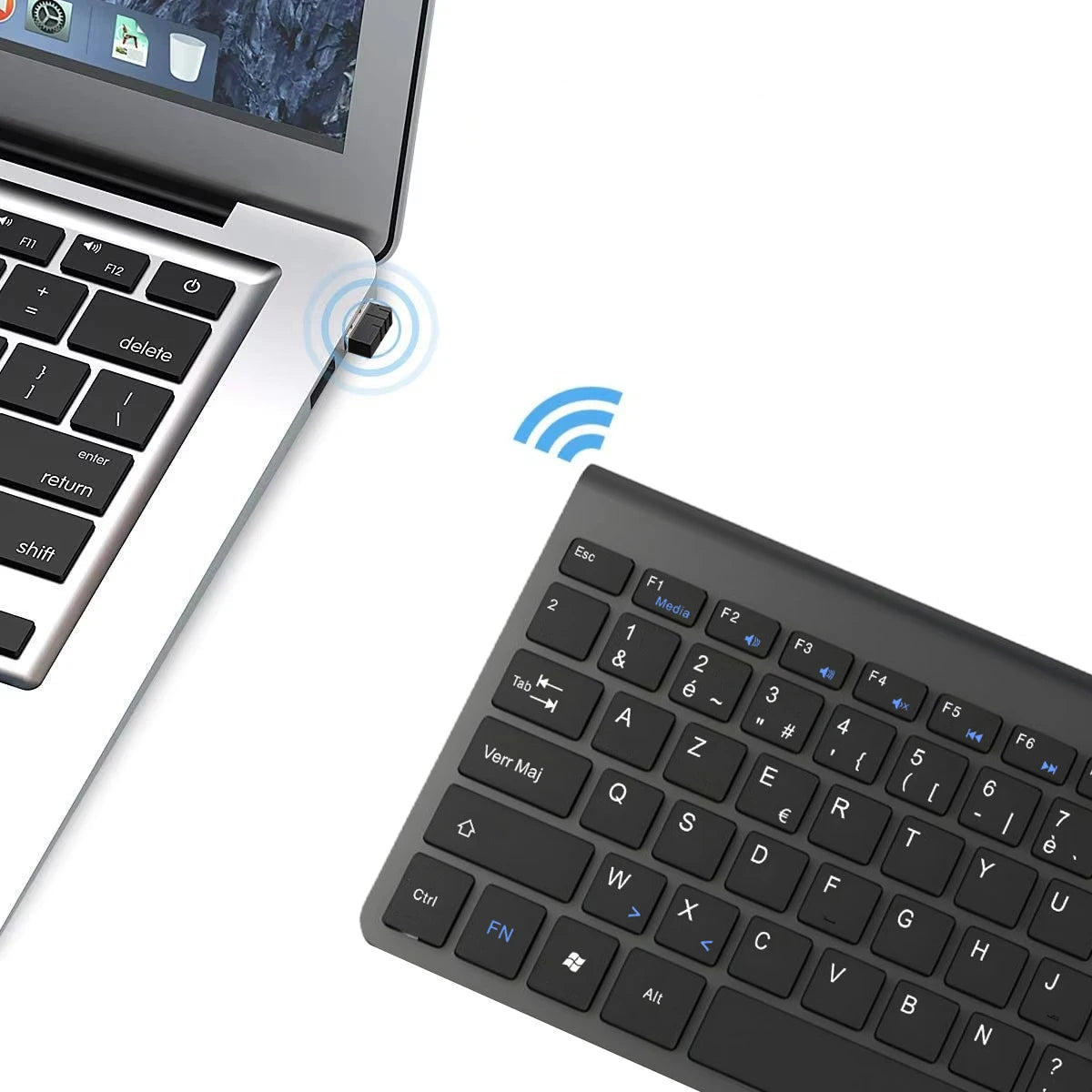 Clavier Ergonomique Sans Fil - ModuloDesk