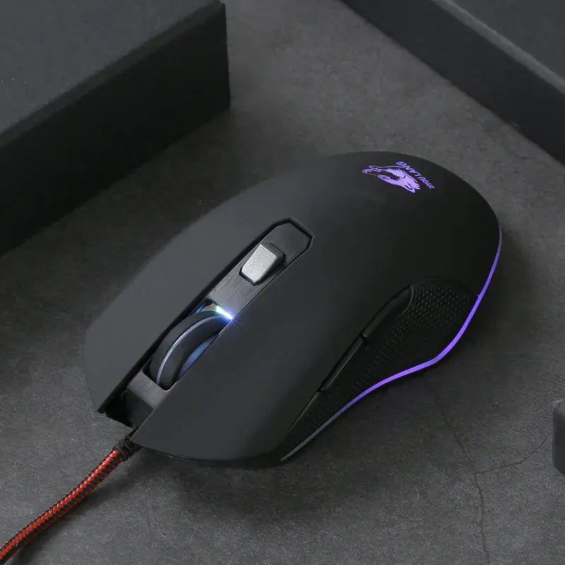 Souris Filaire Noir Mat ModuloDesk