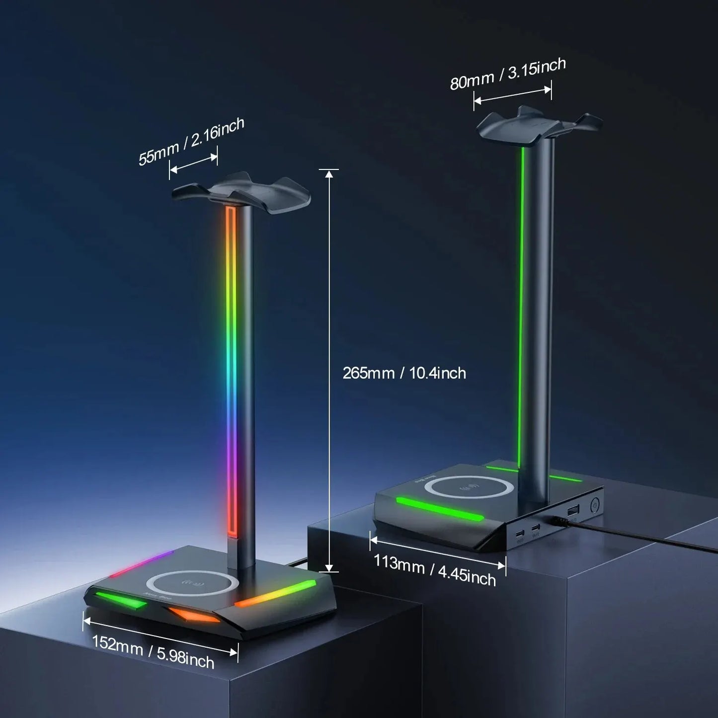 Support Casque RGB Induction - ModuloDesk
