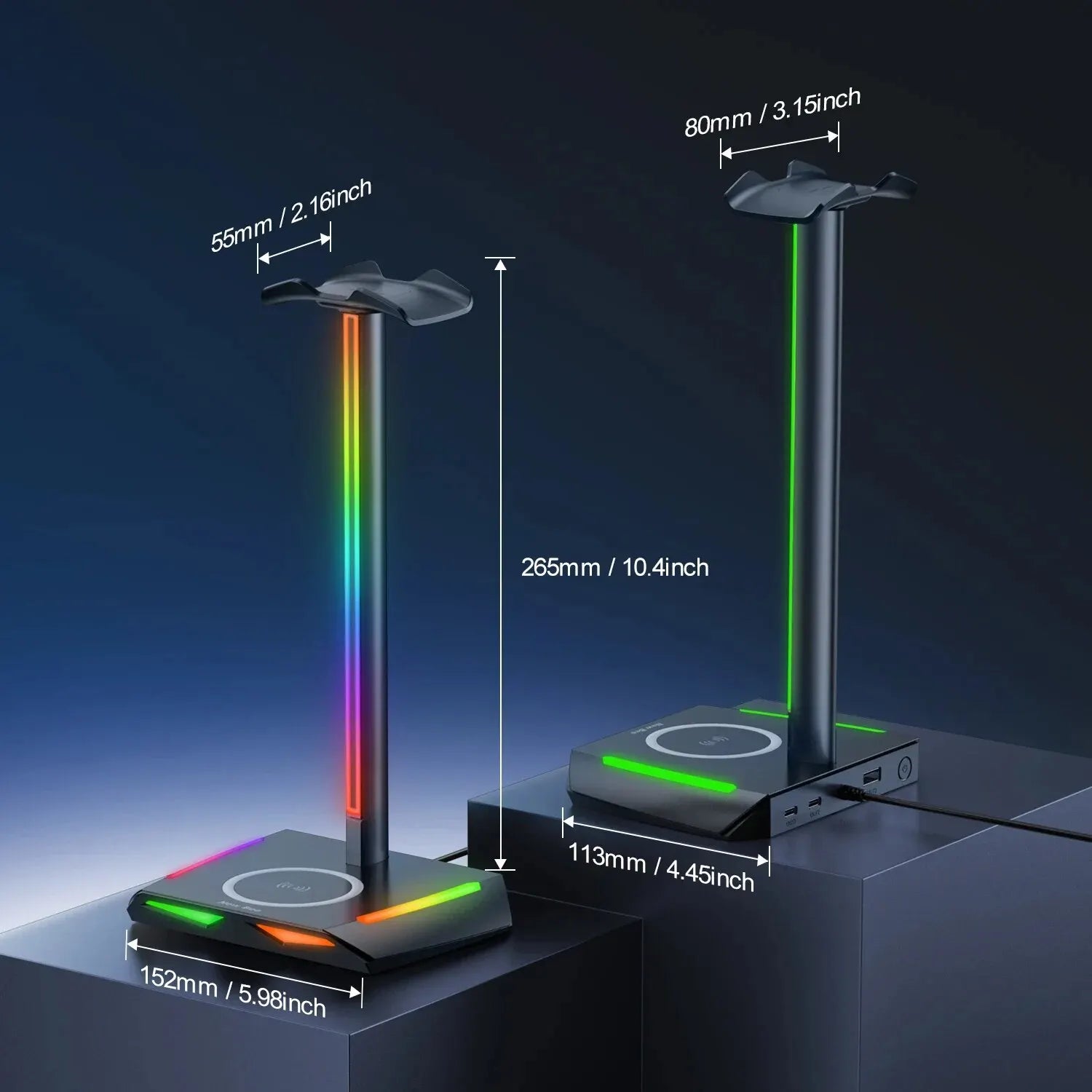 Support Casque RGB Induction - ModuloDesk