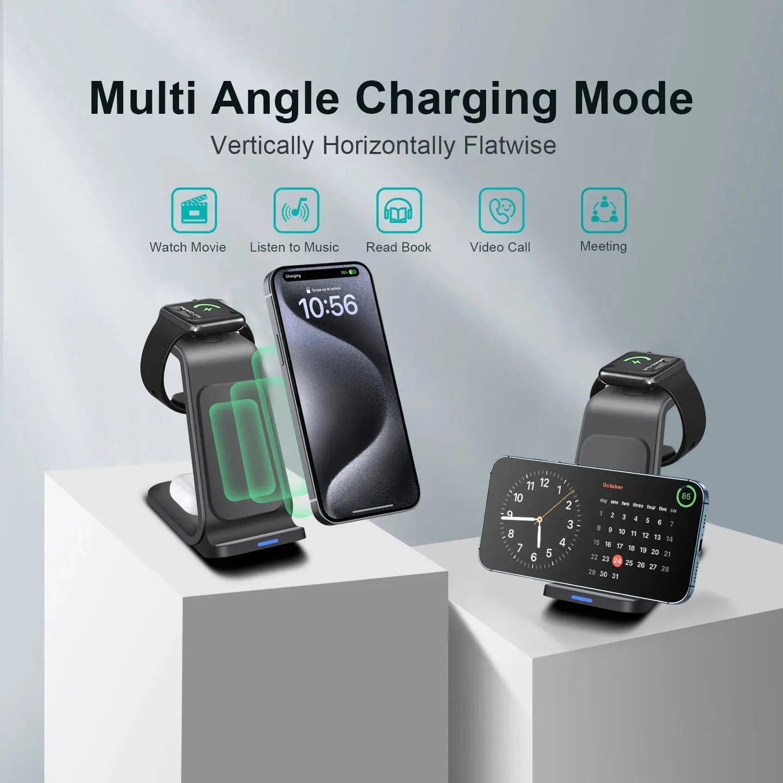 Station De Charge 3 en 1 Compact - ModuloDesk