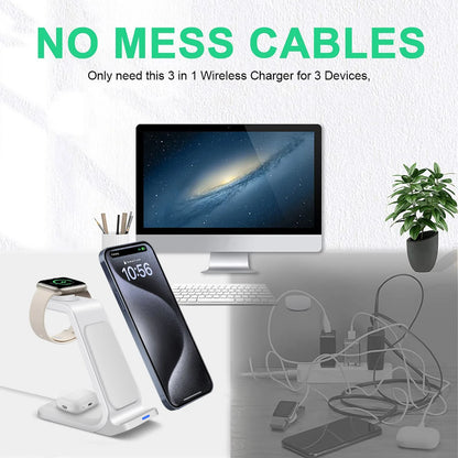 Station De Charge 3 en 1 Compact - ModuloDesk