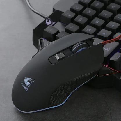 Souris Filaire Noir Mat ModuloDesk