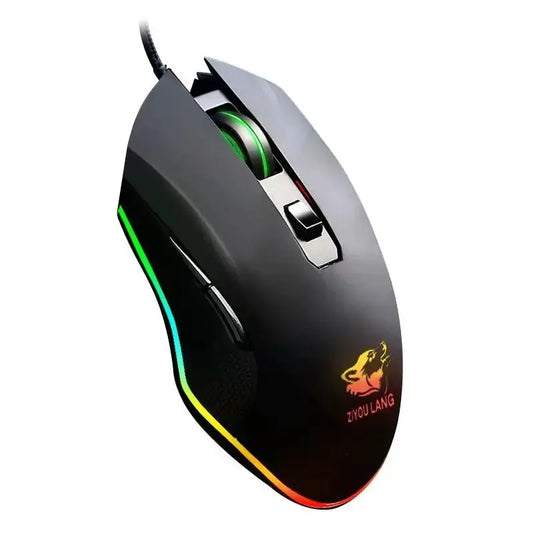 Souris Filaire Noir Mat