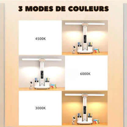 Lampe De Bureau LED 2 Branches Avec Ecran - ModuloDesk